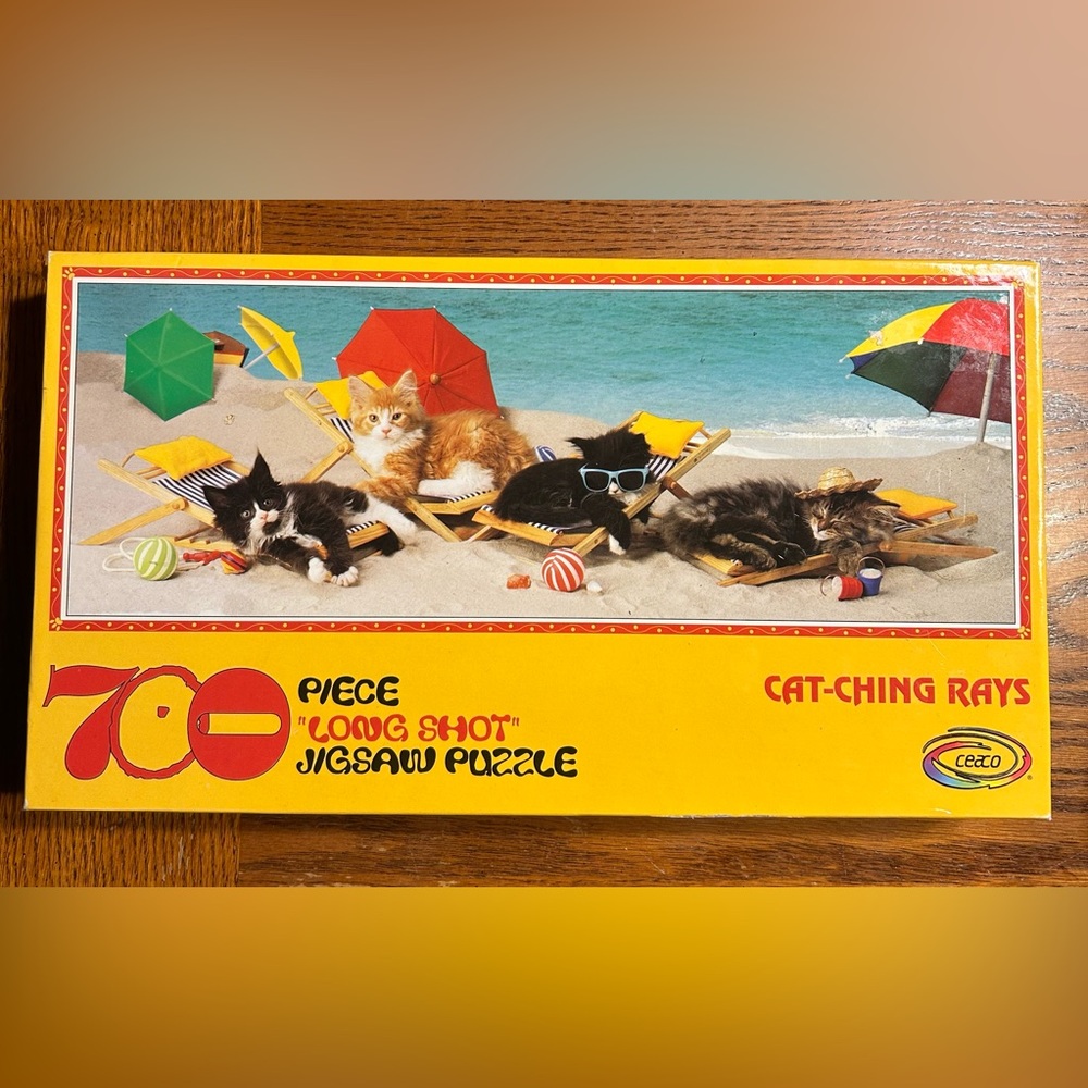Cat-Ching Rays 700-Piece Jigsaw Puzzle